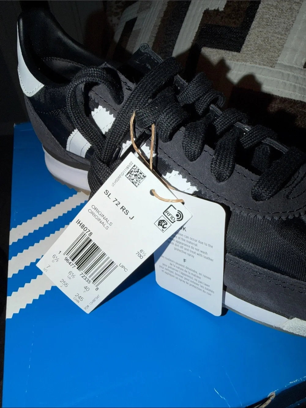adidas SL‎ 72 Heritage Sneaker in Black & White